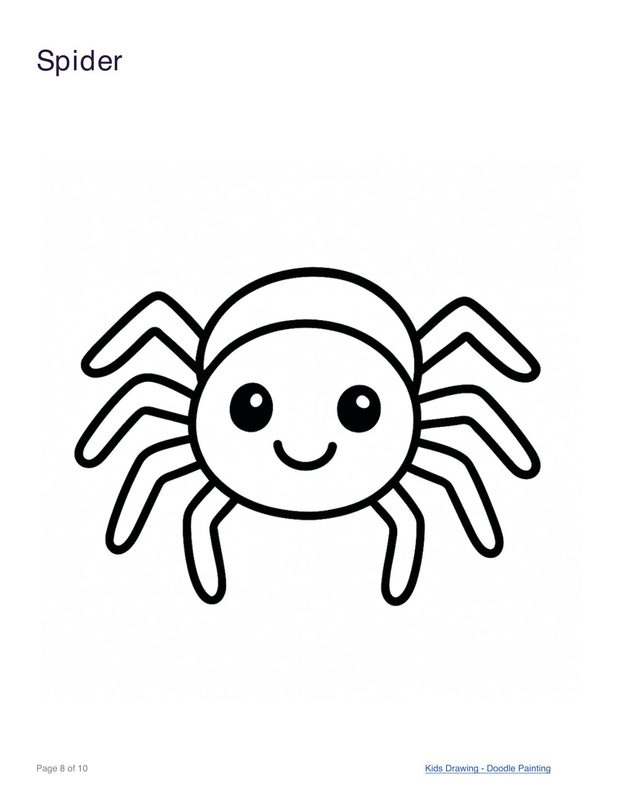 Spider coloring page