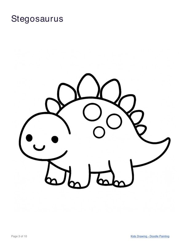 Stegosaurus coloring page