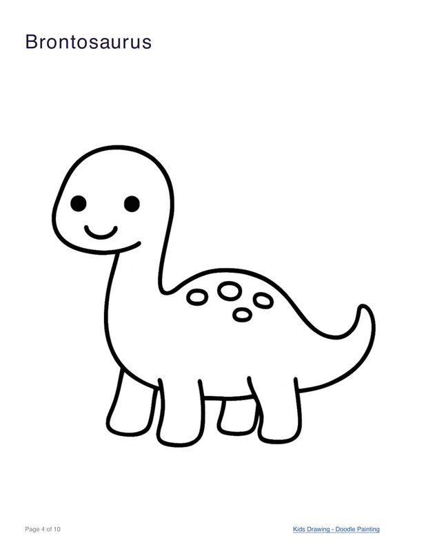 Brontosaurus coloring page