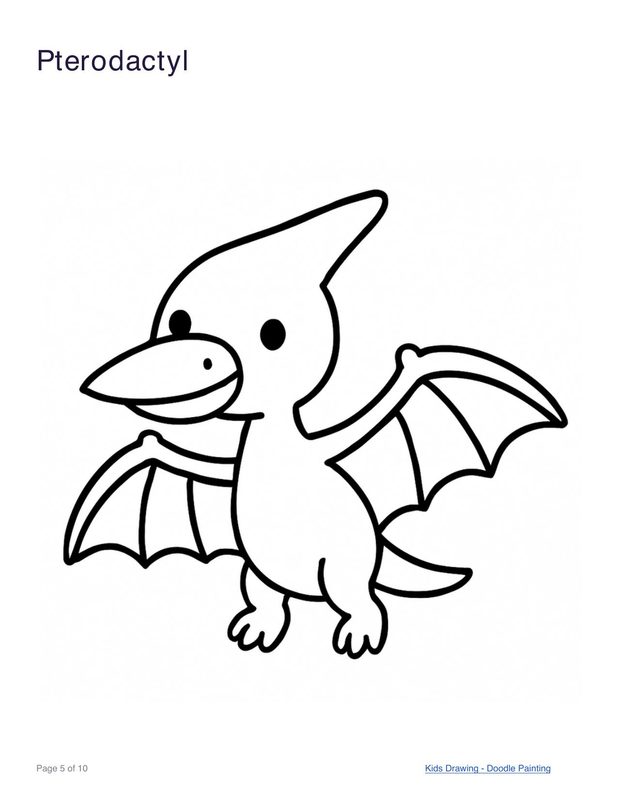 Pterodactyl coloring page