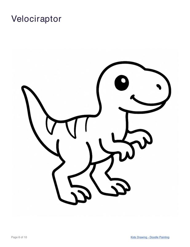 Velociraptor coloring page