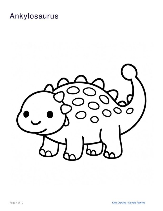 Ankylosaurus coloring page