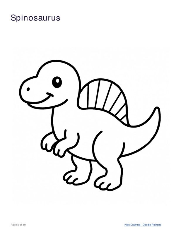 Spinosaurus coloring page