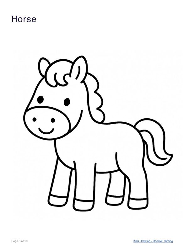 Horse coloring page