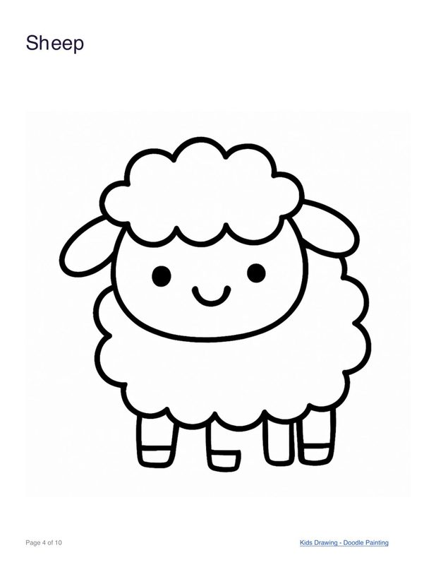 Sheep coloring page