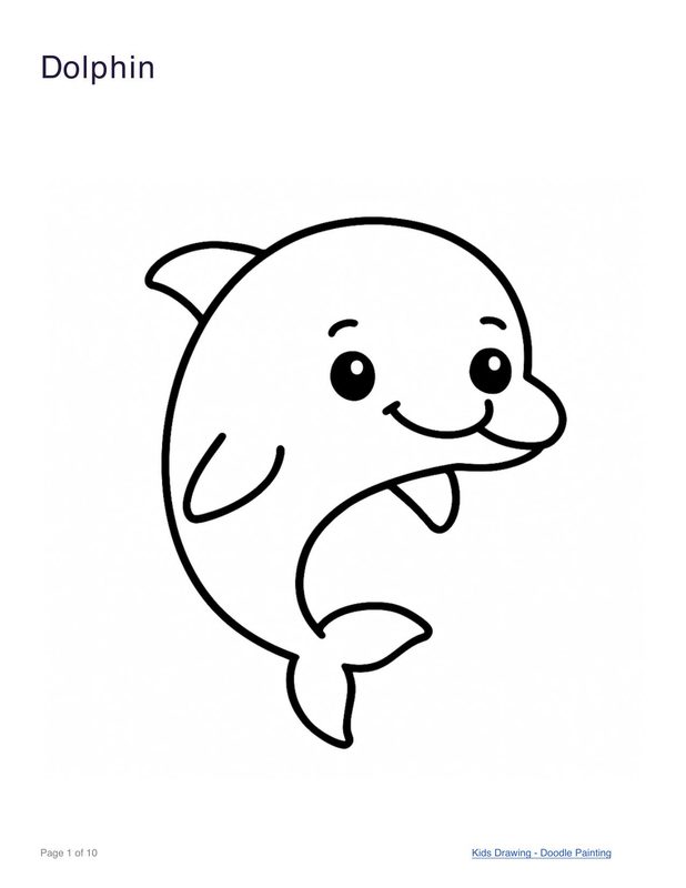 Dolphin coloring page