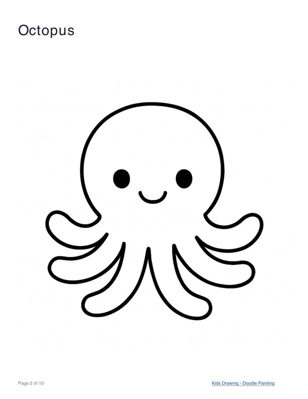 Octopus coloring page