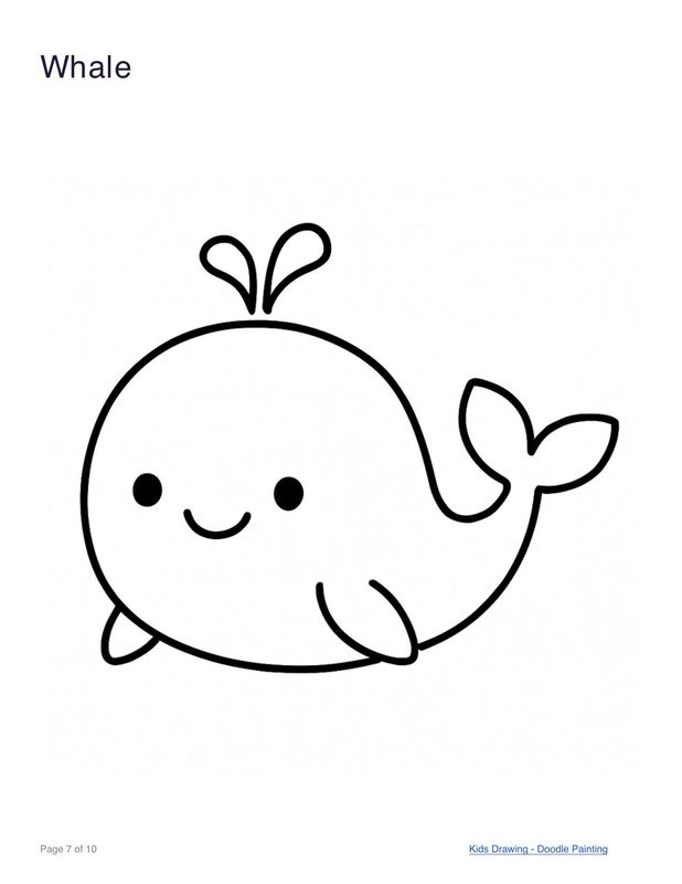 Whale coloring page