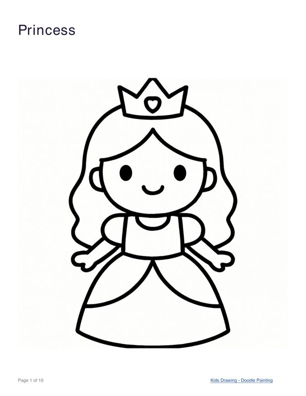 Princess coloring page