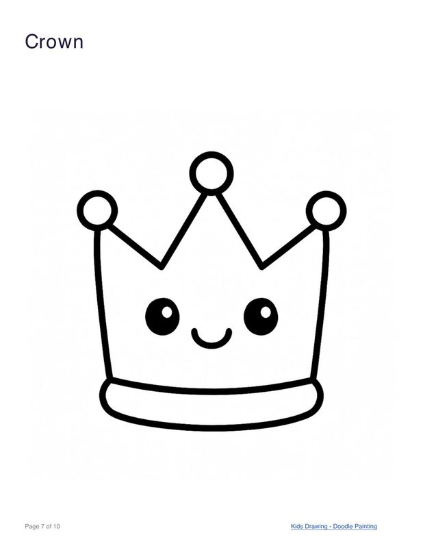 Crown coloring page
