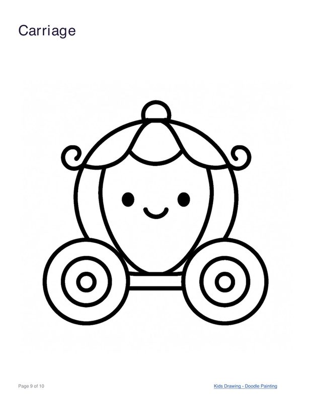 Carriage coloring page