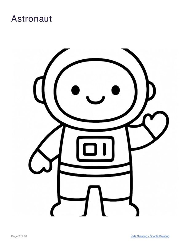 Astronaut coloring page