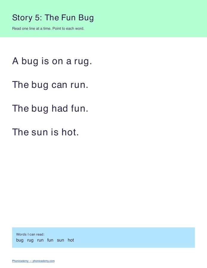 Decodable Mini-Stories (PDF) — page 5