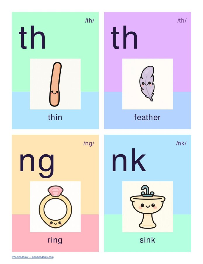 44 Letter Sound Flashcards (PDF) — page 8