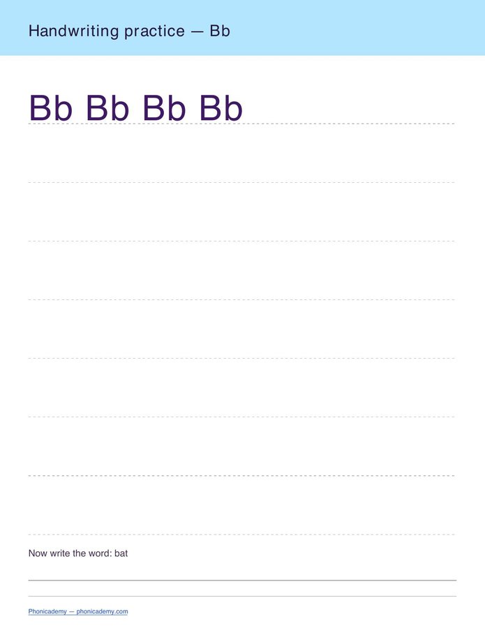 Handwriting Practice — A–Z (PDF) — page 2