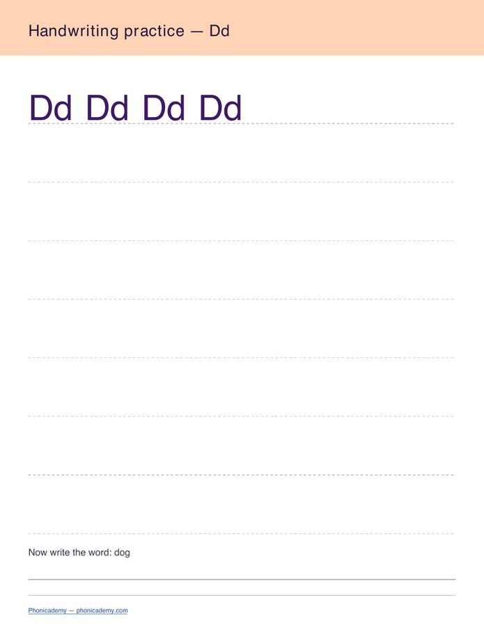 Handwriting Practice — A–Z (PDF) — page 4