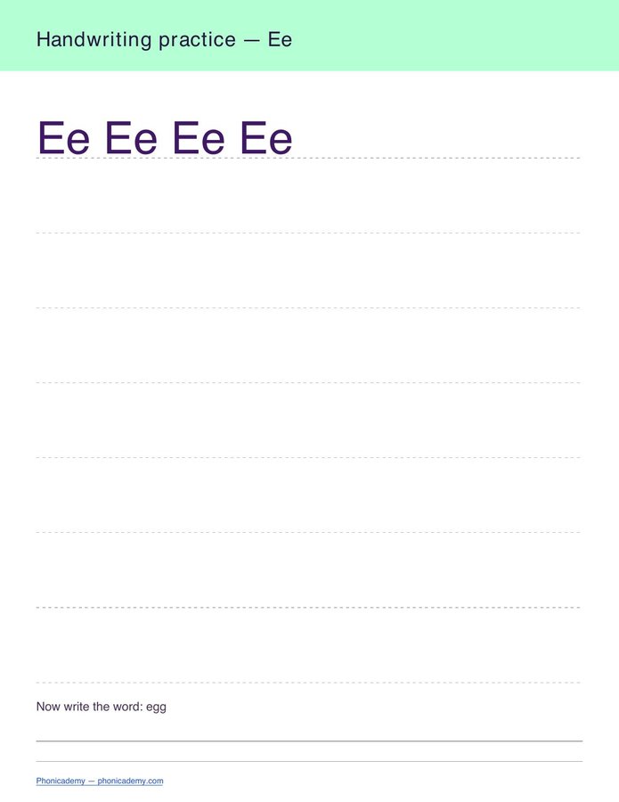 Handwriting Practice — A–Z (PDF) — page 5