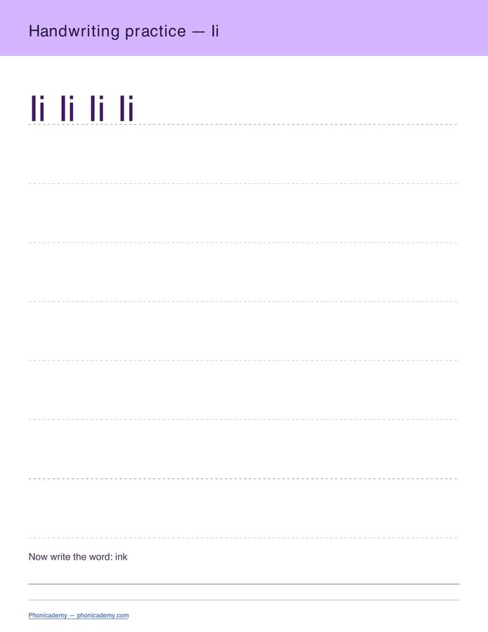 Handwriting Practice — A–Z (PDF) — page 9
