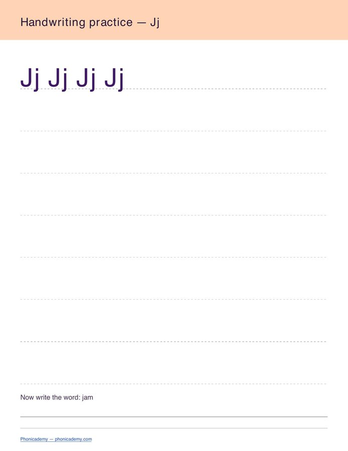 Handwriting Practice — A–Z (PDF) — page 10