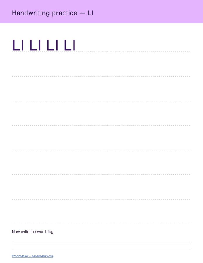 Handwriting Practice — A–Z (PDF) — page 12