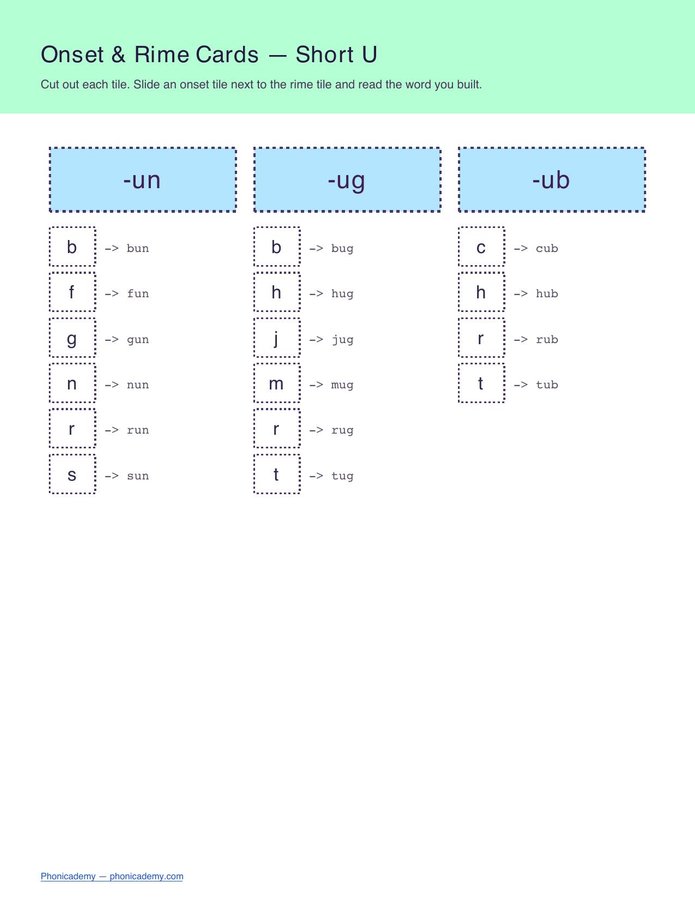 Onset & Rime Cards (Free PDF) — page 5