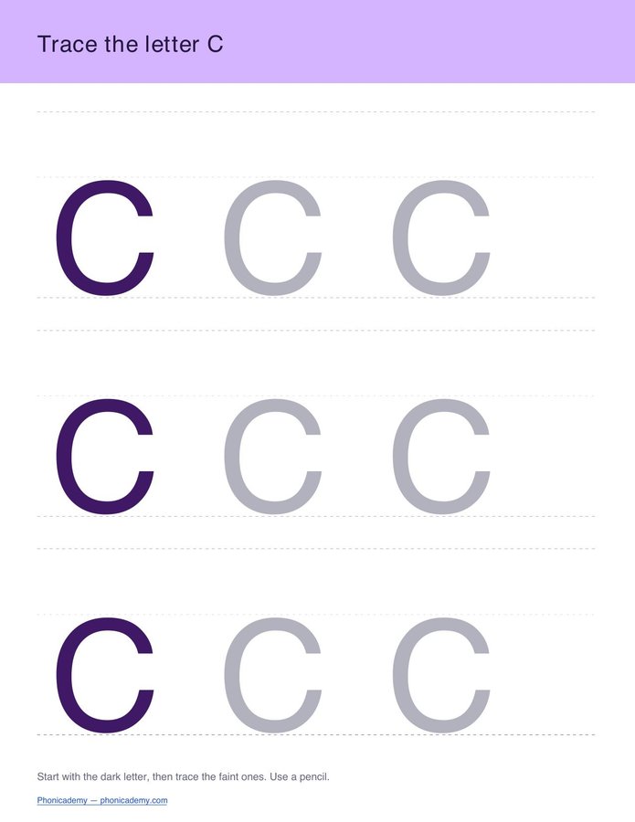 A–Z Tracing Sheets (PDF) — page 3
