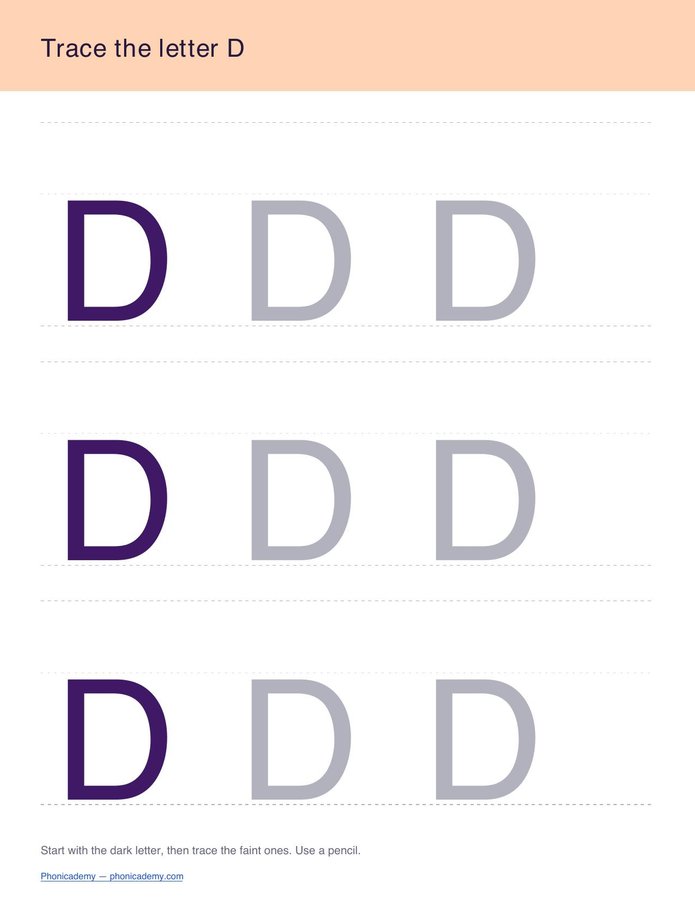 A–Z Tracing Sheets (PDF) — page 4