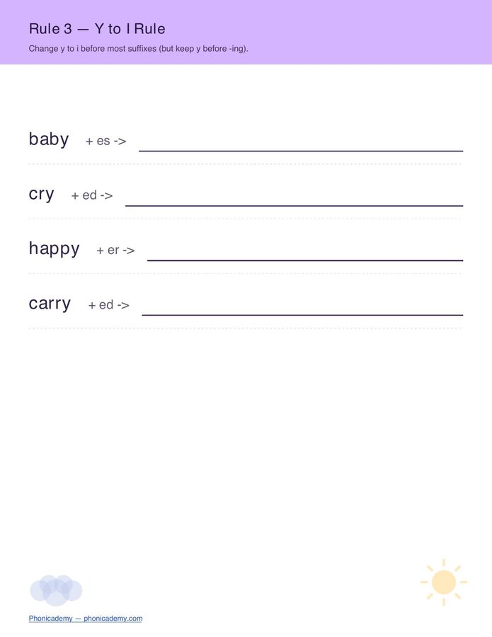 Apply the Rule — Spelling Practice (Free PDF) — page 4