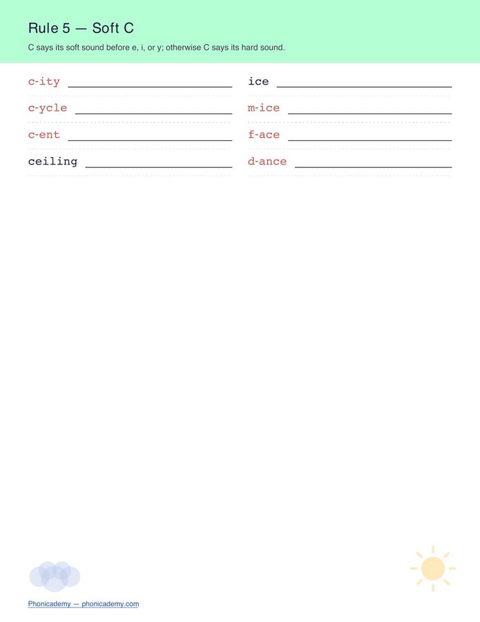 Apply the Rule — Spelling Practice (Free PDF) — page 6