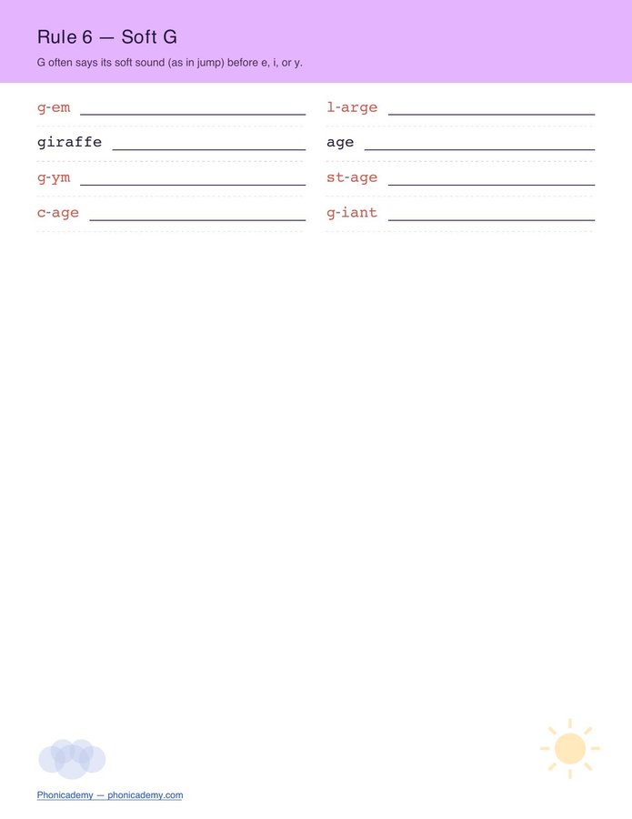 Apply the Rule — Spelling Practice (Free PDF) — page 7