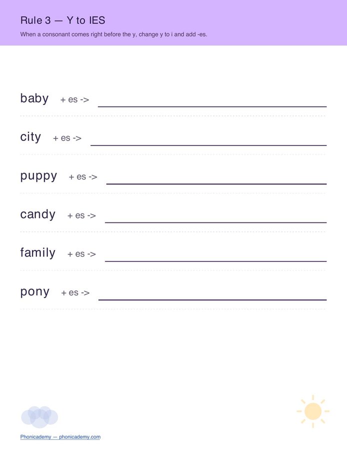 Plural Rules Worksheet (Free PDF) — page 4