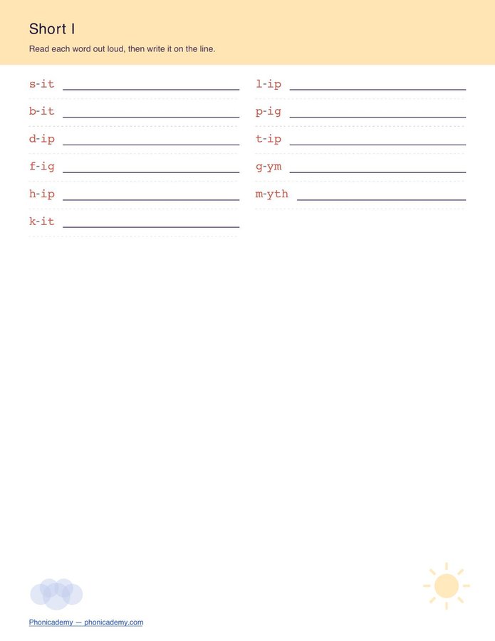 Vowel Sounds Worksheet — All 18 Sounds (Free PDF) — page 4