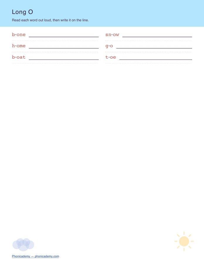 Vowel Sounds Worksheet — All 18 Sounds (Free PDF) — page 10