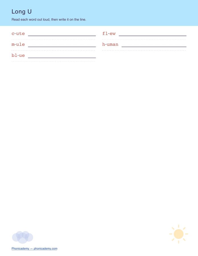 Vowel Sounds Worksheet — All 18 Sounds (Free PDF) — page 11