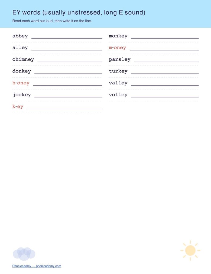 Vowel Teams Worksheet — All Families (Free PDF) — page 9