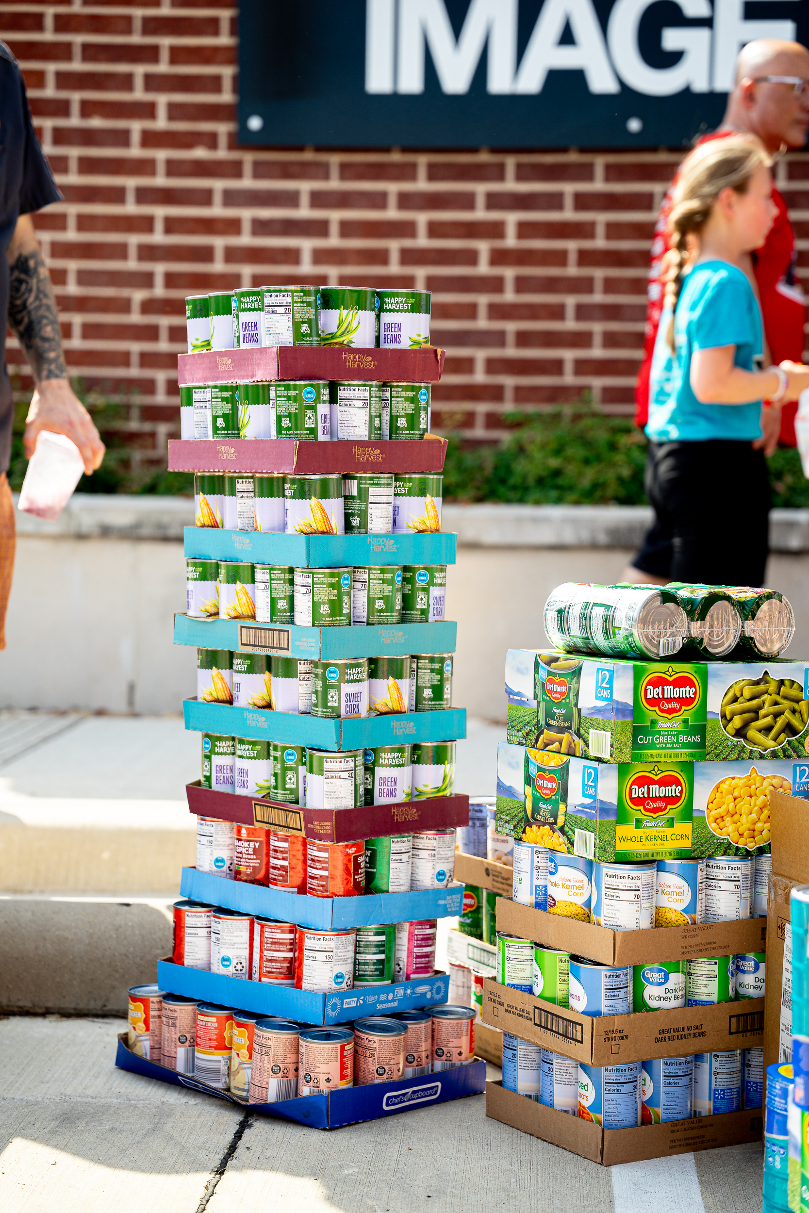 The donation stack kept growing