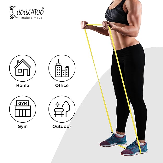 Cockatoo Resistance Band for Workout, Loop Bands for Exercise, Resistance Bands Set for Legs, Working Out, Muscle Training, Physical Therapy (15kgs 30kgs))