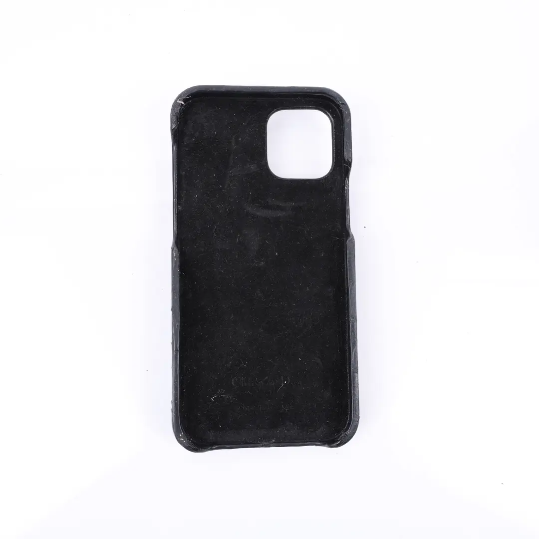 Dior Lady Dior Black Cannage Lambskin Phone Case