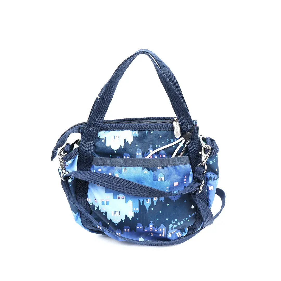 LeSportsac Small Jenni Blue Nylon Crossbody Bag
