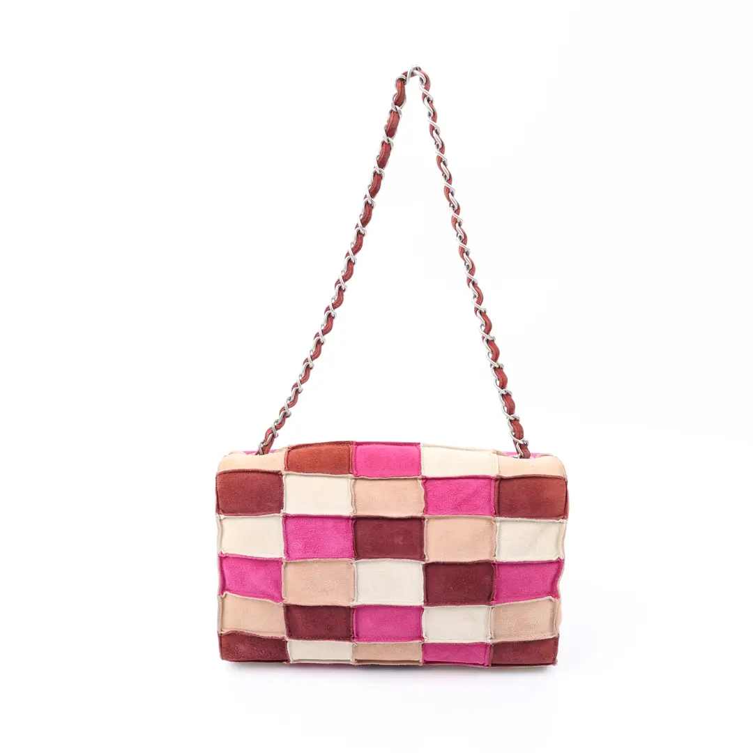 Chanel Pink Suede Bag