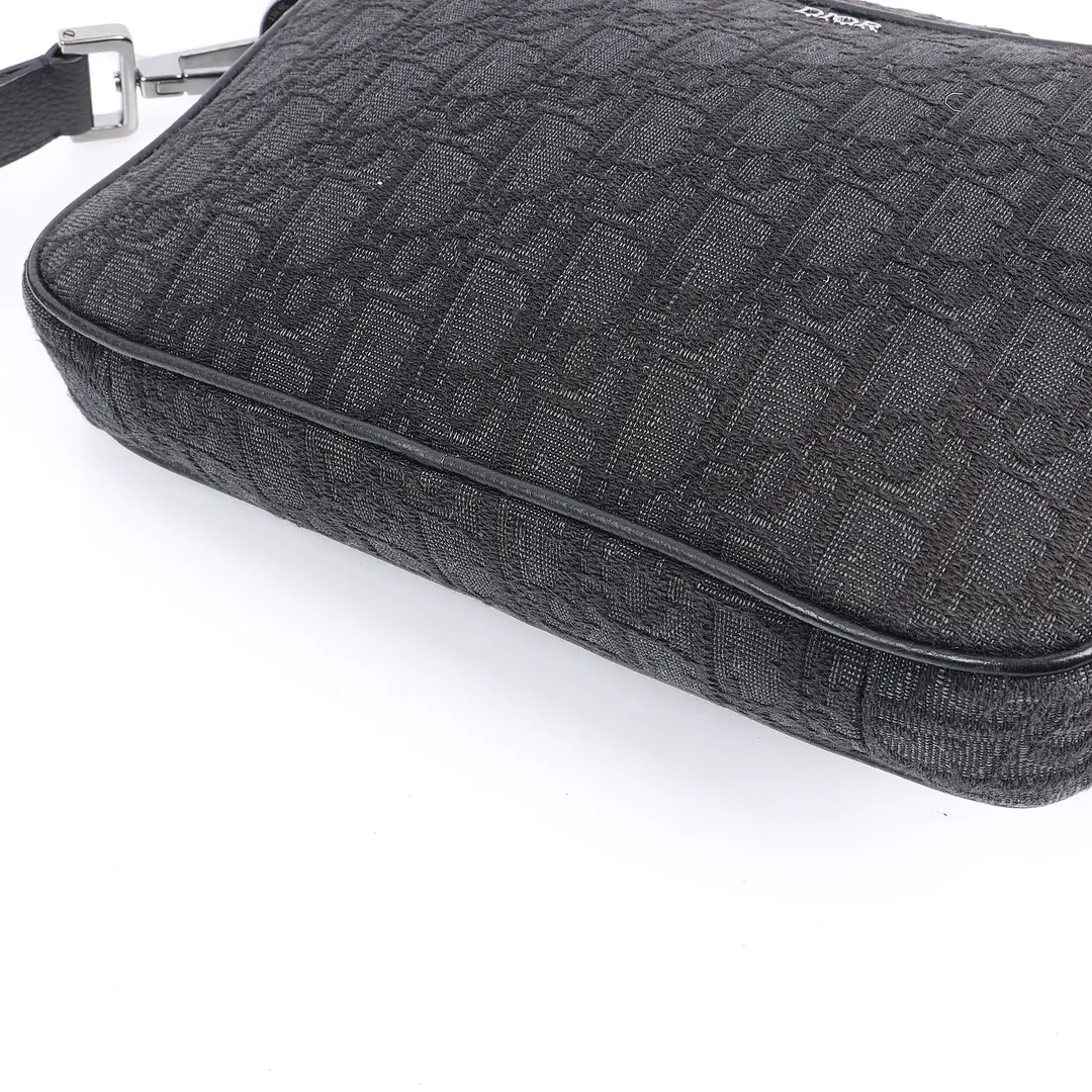 Dior Safari Black Oblique Jacquard Messenger Bag