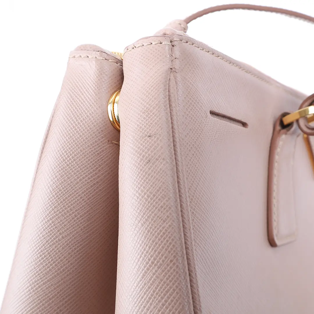 Prada Galleria Pink Saffiano Leather Handbag