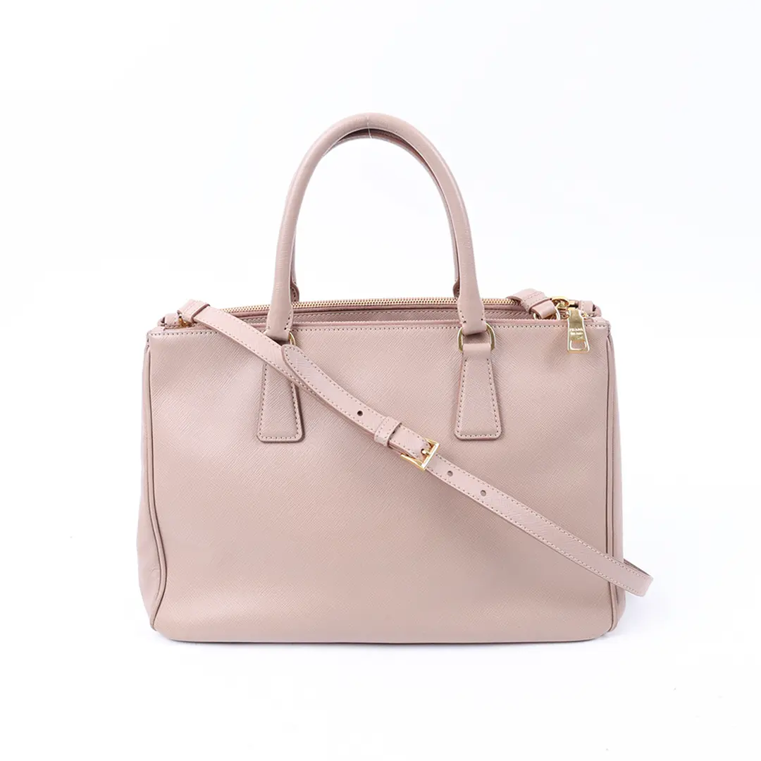 Prada Galleria Pink Saffiano Leather Handbag