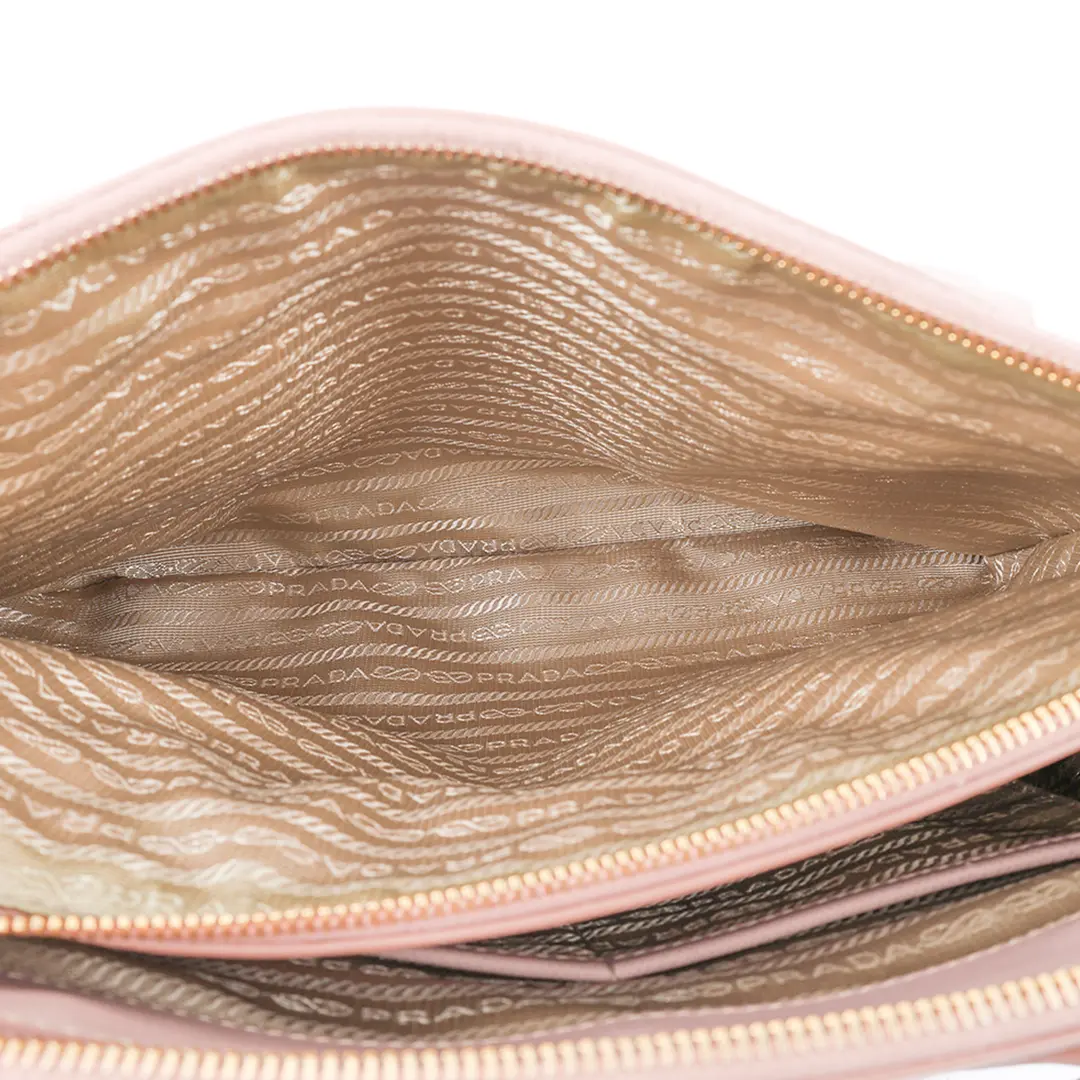 Prada Galleria Pink Saffiano Leather Handbag