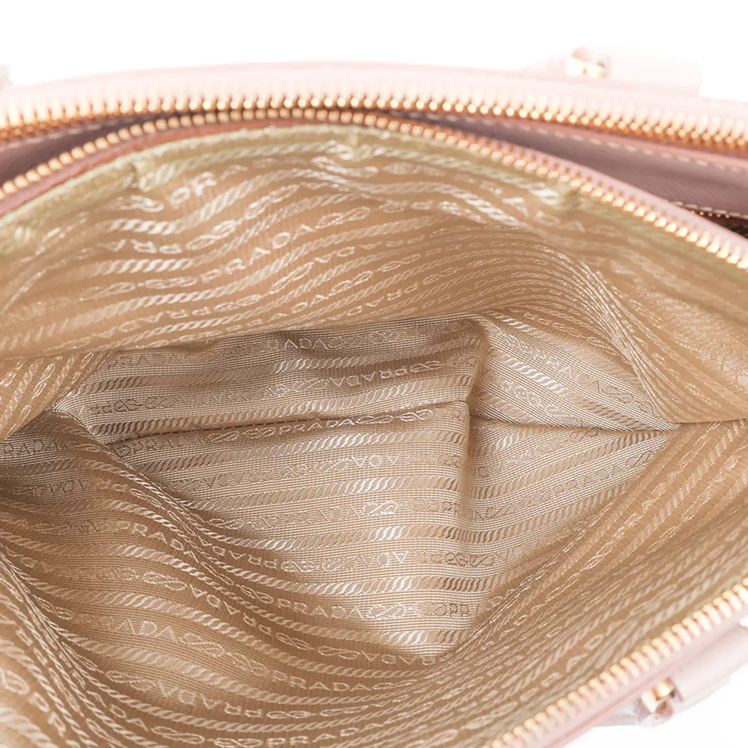 Prada Galleria Pink Saffiano Leather Handbag