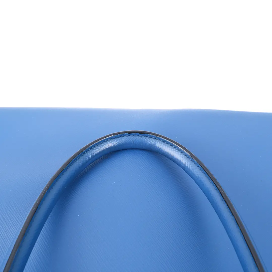 Prada Galleria Blue Saffiano Leather Handbag