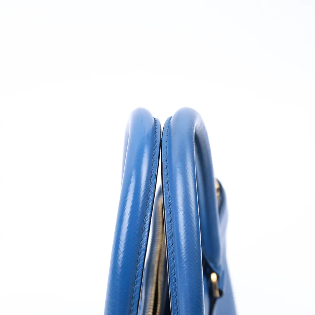 Prada Galleria Blue Saffiano Leather Handbag