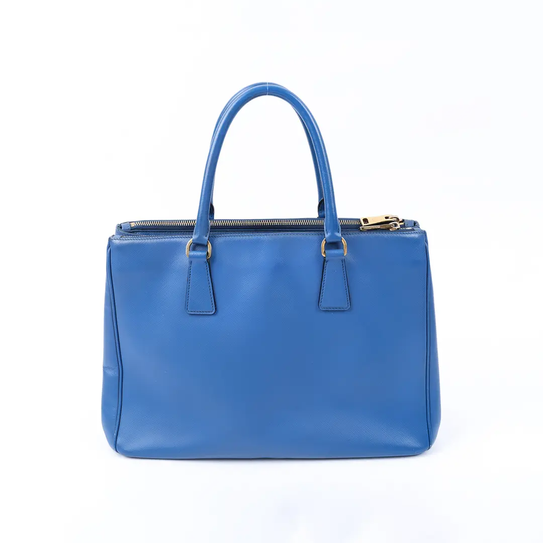 Prada Galleria Blue Saffiano Leather Handbag