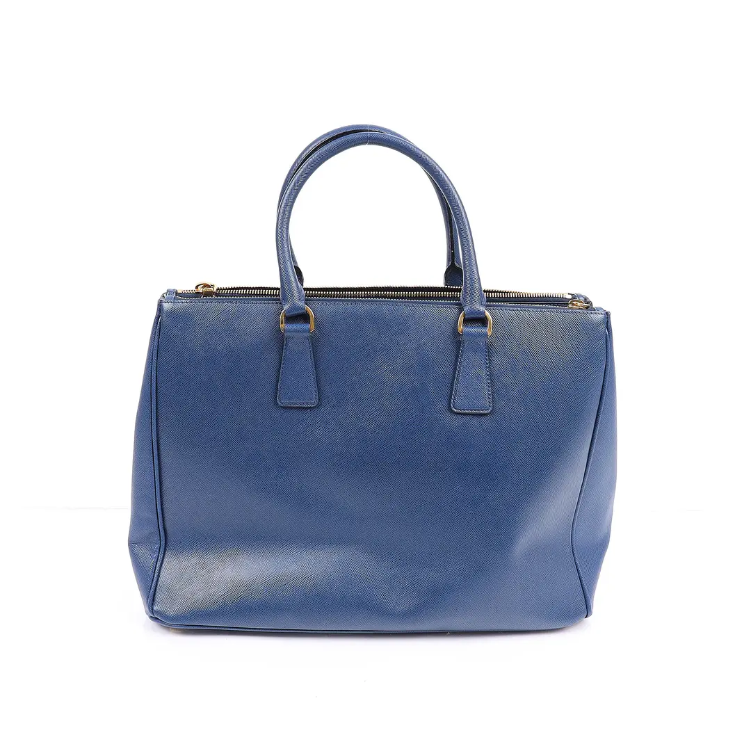 Prada Galleria Blue Saffiano Leather Tote Bag