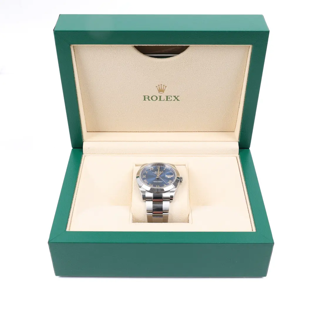 Rolex Datejust Blue Roman Dial Oystersteel Watch
